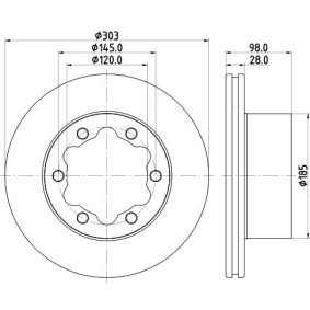 Achetez des Plaquettes de frein HELLA 8DB 355 014-501 à prix pour 56,11 €