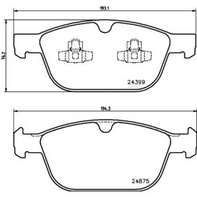 Bremsbeläge 8DB 355 016-541 von HELLA günstig für 24,88 € online kaufen