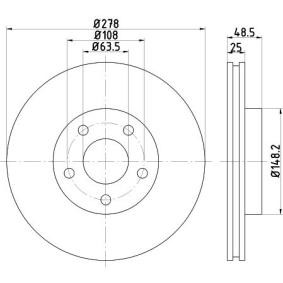 Bremsscheibe 8DD 355 128-461 von HELLA günstig für 47,64 € online kaufen