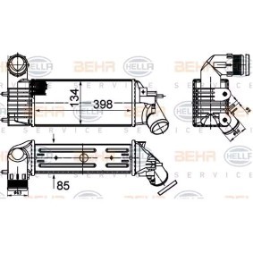 Ladeluftkühler 8ML 376 700-744 von HELLA günstig für 188,88 € online kaufen