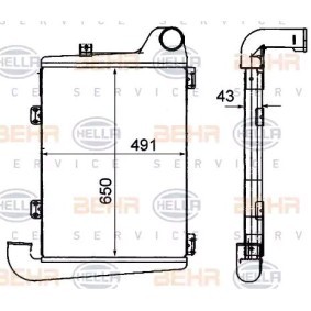 Compre Intercooler da HELLA 8ML 376 906-361 a um preço baixo por 727,55 €