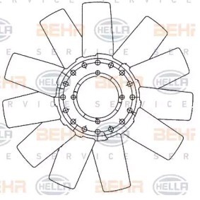 Lüfterrad, Motorkühlung für FORD von HELLA