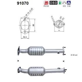 Katalysator 91070 von AS günstig für 166,51 € online kaufen