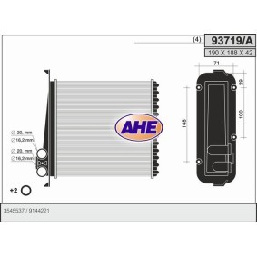 Wärmetauscher, Innenraumheizung für VOLVO von AHE