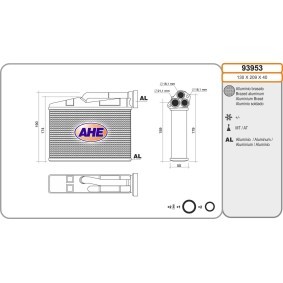 Wärmetauscher, Innenraumheizung für BMW von AHE