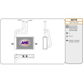 Wärmetauscher, Innenraumheizung für FORD von AHE