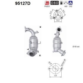 Katalysator 95127D von AS günstig für 390,20 € online kaufen