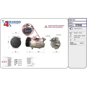 Klimakompressor 97856 von AHE günstig für 358,89 € online kaufen