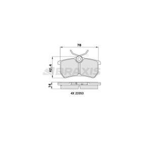 Comprar Juego de pastillas de freno de BRAXIS AA0032 a bajo precio de 13,99 €