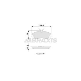 Comprar Juego de pastillas de freno de BRAXIS AA0033 a bajo precio de 21,22 €