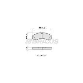 Comprar Juego de pastillas de freno de BRAXIS AA0195 a bajo precio de 25,63 €