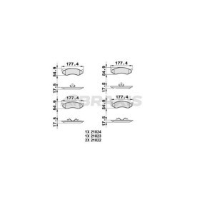 Comprar Juego de pastillas de freno de BRAXIS AA0247 a bajo precio de 20,15 €