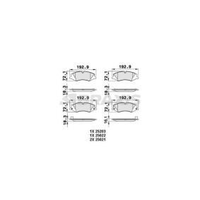 Compre Pastilhas de travão da BRAXIS AA0248 a um preço baixo por 28,09 €