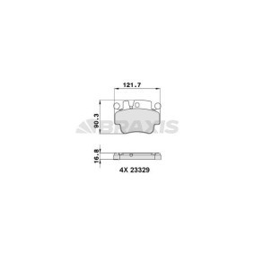 Compre Pastilhas de travão da BRAXIS AA0252 a um preço baixo por 22,25 €