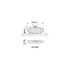 Compre Pastilhas de travão da BRAXIS AA0265 a um preço baixo por 20,91 €