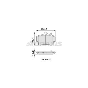 Compre Pastilhas de travão da BRAXIS AA0271 a um preço baixo por 21,33 €
