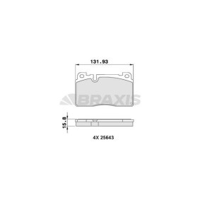 Comprar Juego de pastillas de freno de BRAXIS AA0286 a bajo precio de 23,55 €