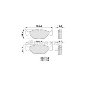 Comprar Juego de pastillas de freno de BRAXIS AA0375 a bajo precio de 24,31 €