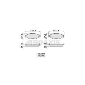 Comprar Juego de pastillas de freno de BRAXIS AB0005 a bajo precio de 15,45 €
