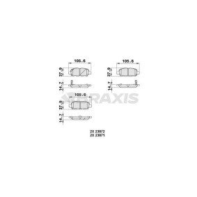 Comprar Juego de pastillas de freno de BRAXIS AB0057 a bajo precio de 13,07 €