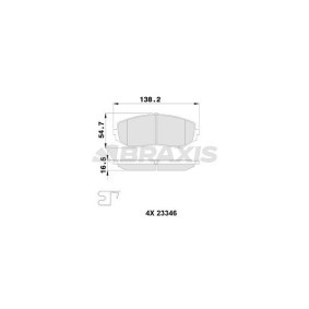 Comprar Juego de pastillas de freno de BRAXIS AB0110 a bajo precio de 18,73 €
