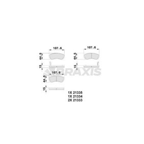Comprar Juego de pastillas de freno de BRAXIS AB0239 a bajo precio de 13,31 €