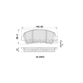 Compre Pastilhas de travão da BRAXIS AB0356 a um preço baixo por 28,99 €