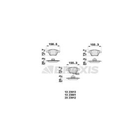 Bremsbeläge AB0365 von BRAXIS günstig für 23,23 € online kaufen