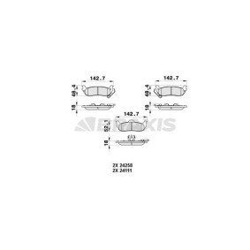 Comprar Juego de pastillas de freno de BRAXIS AB0366 a bajo precio de 35,63 €