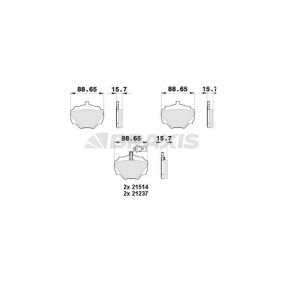 Compre Pastilhas de travão da BRAXIS AB0380 a um preço baixo por 19,73 €