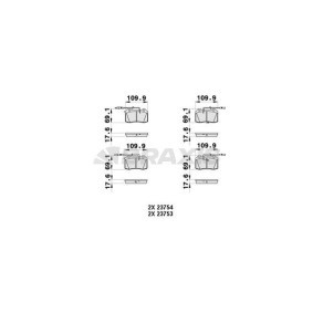 Comprar Juego de pastillas de freno de BRAXIS AB0395 a bajo precio de 26,53 €