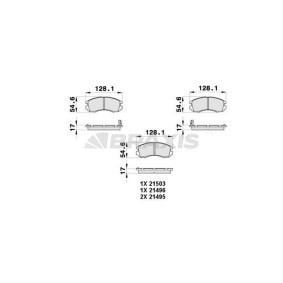 Compre Pastilhas de travão da BRAXIS AB0402 a um preço baixo por 17,55 €