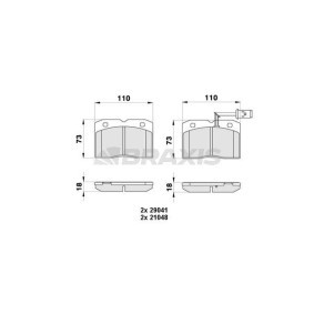 Comprar Juego de pastillas de freno de BRAXIS AB0431 a bajo precio de 19,05 €