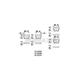 Comprar Juego de pastillas de freno de BRAXIS AB0461 a bajo precio de 36,91 €