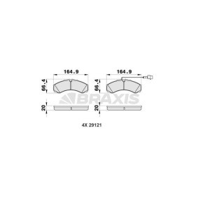 Comprar Juego de pastillas de freno de BRAXIS AB0477 a bajo precio de 25,35 €