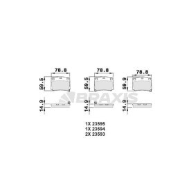 Comprar Juego de pastillas de freno de BRAXIS AB0492 a bajo precio de 12,42 €