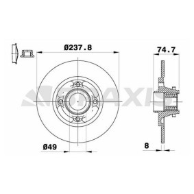 Comprar Disco de freno de BRAXIS AD0203 a bajo precio de 112,68 €