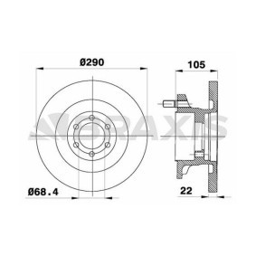 Comprar Disco de freno de BRAXIS AD0323 a bajo precio de 138,19 €