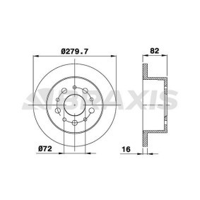 Comprar Disco de freno de BRAXIS AD0405 a bajo precio de 70,13 €