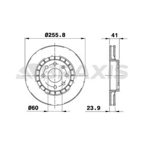 Comprar Disco de freno de BRAXIS AE0075 a bajo precio de 43,69 €