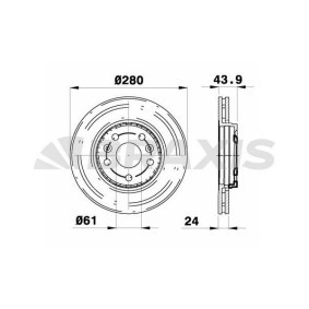 Comprar Disco de freno de BRAXIS AE0182 a bajo precio de 61,75 €