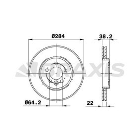 Comprar Disco de freno de BRAXIS AE0249 a bajo precio de 69,01 €