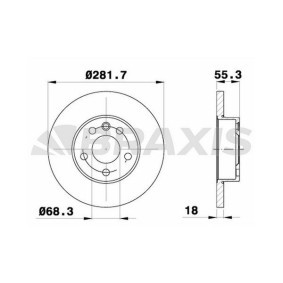 Comprar Disco de freno de BRAXIS AE0309 a bajo precio de 73,40 €