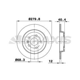 Comprar Disco de freno de BRAXIS AE0318 a bajo precio de 47,01 €