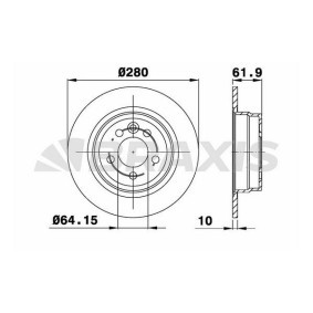 Comprar Disco de freno de BRAXIS AE0402 a bajo precio de 60,39 €