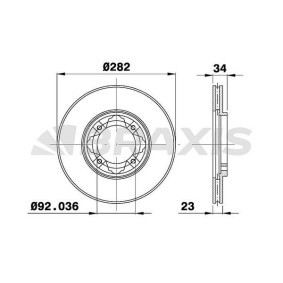 Comprar Disco de freno de BRAXIS AE0454 a bajo precio de 53,23 €