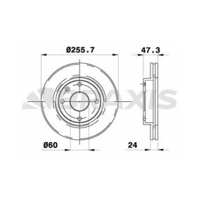 Comprar Disco de freno de BRAXIS AE0477 a bajo precio de 50,84 €