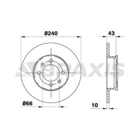 Comprar Disco de freno de BRAXIS AE0486 a bajo precio de 31,76 €
