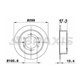 Comprar Disco de freno de BRAXIS AE0515 a bajo precio de 77,63 €