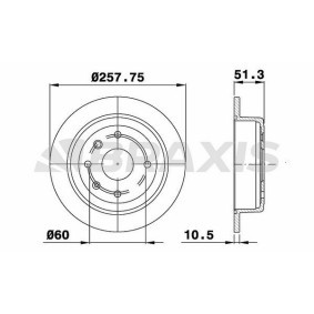 Comprar Disco de freno de BRAXIS AE0547 a bajo precio de 40,00 €